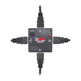 splitter / switch hub hdmi 3 portas 1.3 splitter divisor switch hd 3d