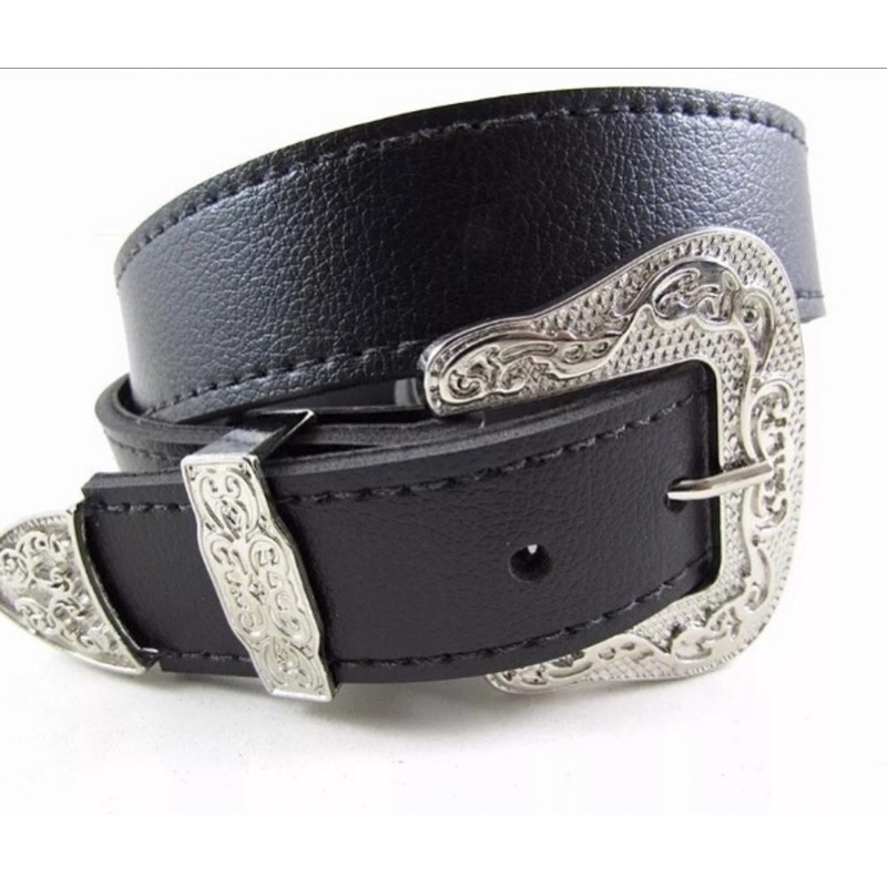 Cinto Feminino Plus Size Com 1,40Cm Country Preto