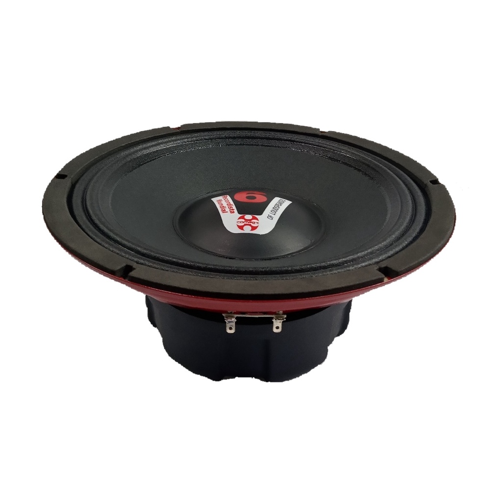 Alto Falante Woofer Vermelho Chapa Compet 10 Polegadas 4-8 ohms 400w Rms Cone Tecido