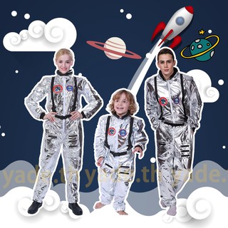 Trajes de Halloween para astronauta adulto da NASA Astronauta Cosplay Plus Size Trajes de vestir para festa de carnaval