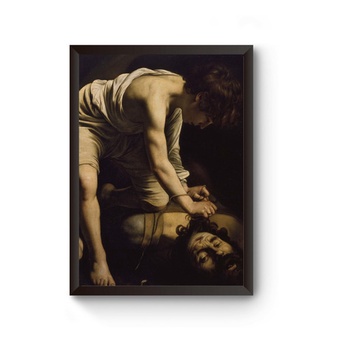 Quadro Caravaggio Davi Vitorioso Sobre Golias