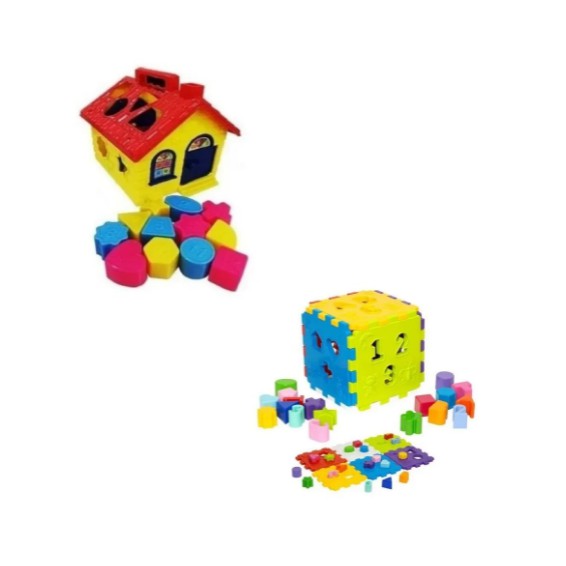 Kit De Brinquedos Infantil Didático E Educativo Para Bebês