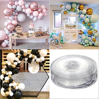 Spot (COD) Balão De 3M/5M/10M Com Furo Duplo/Vermelho/5 Metros/Corrente De Transparente Para Decoração De Festa De Aniversário/Casamento