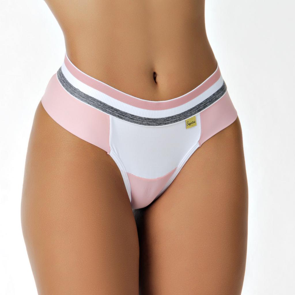 Kit 6 Calcinhas Lateral Dupla Bicolor Elástico Cintura. em Oferta na Shopee