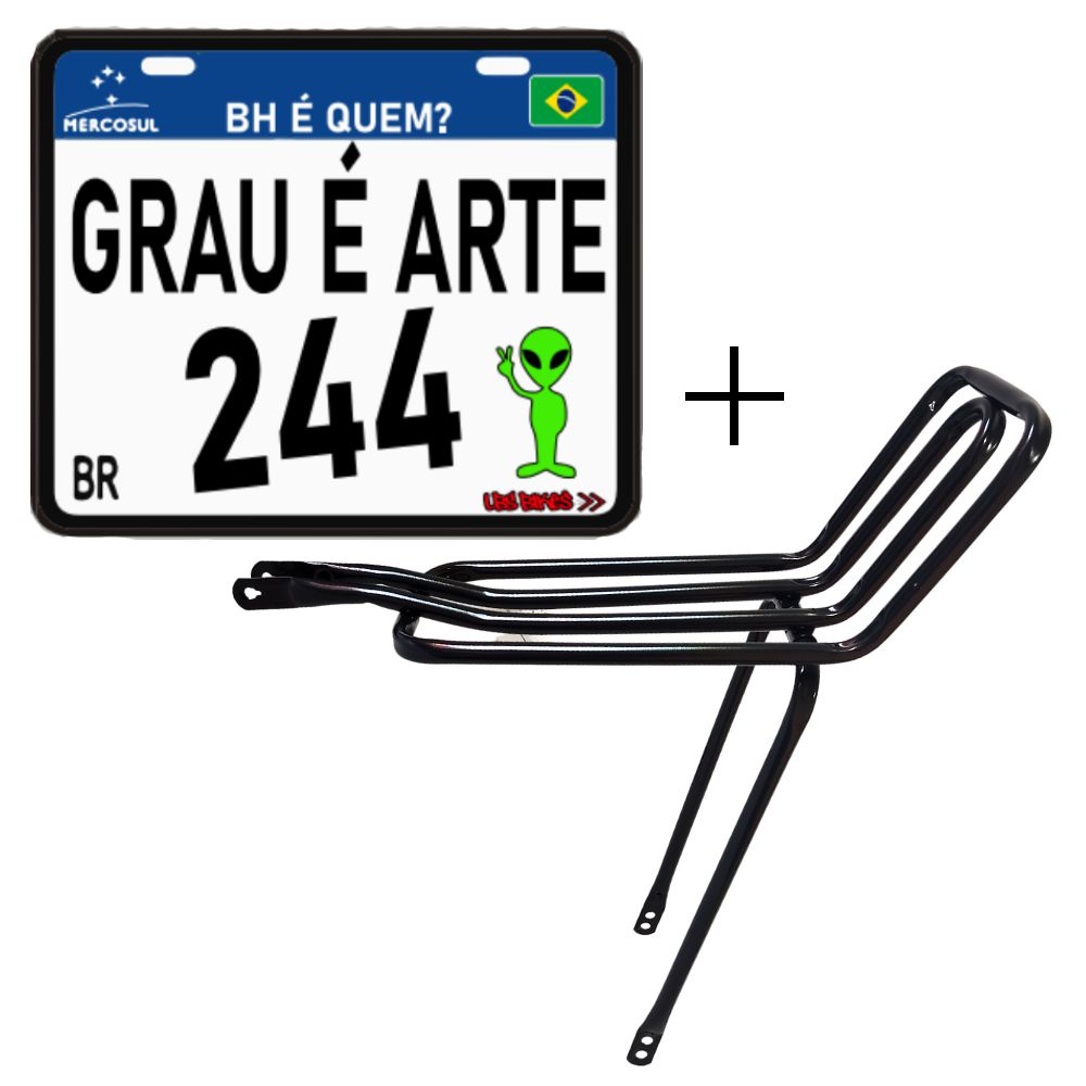 Garupa Rabetão + Placa Grau É Arte - Escorrega o Preço