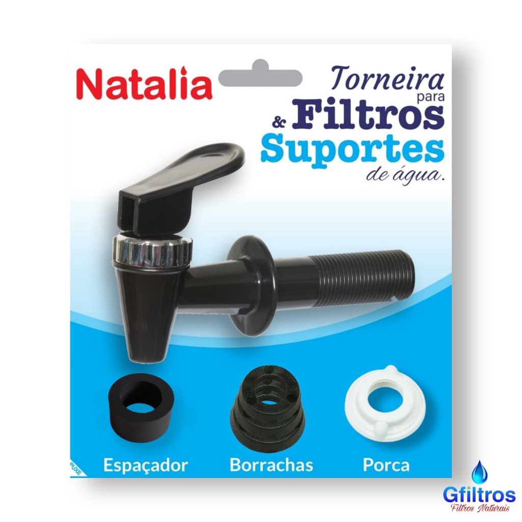 Torneira Universal para Filtros e Suportes Natalia e Acquamar em Oferta na Shopee