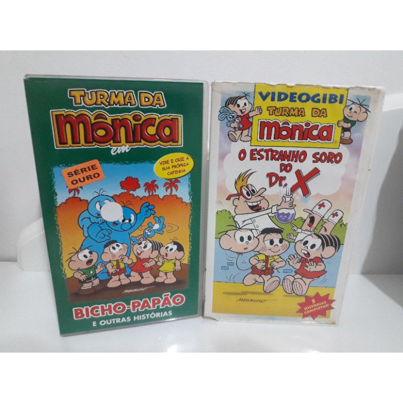 LOTE 2 VHS TURMA DA MÔNICA | Shopee Brasil