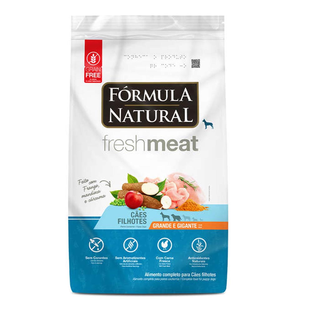 Ração Fórmula Natural Cães Fresh Meat Filhotes Raças Grandes e Gigantes 12kg em Oferta na Shopee