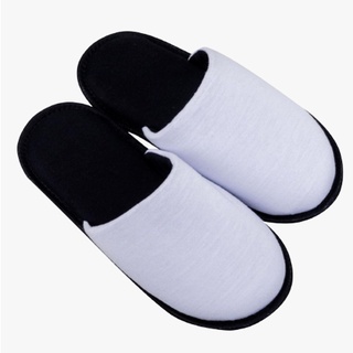 Pantufa para Sublimação Preto / Branco - Adulto