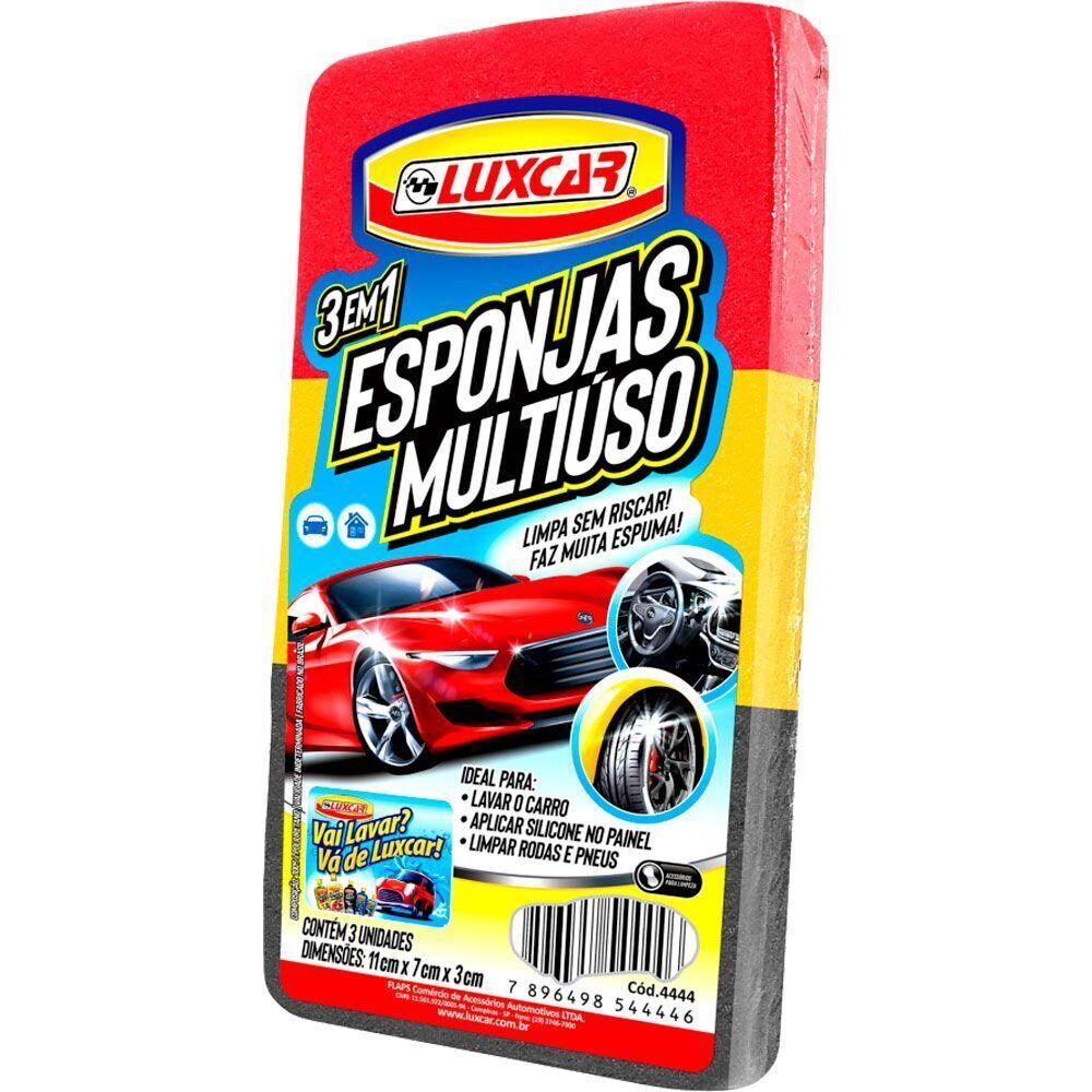 Kit 3 em 1 esponjas multiúso limpa rodas e pneus sem riscar em Oferta na Shopee