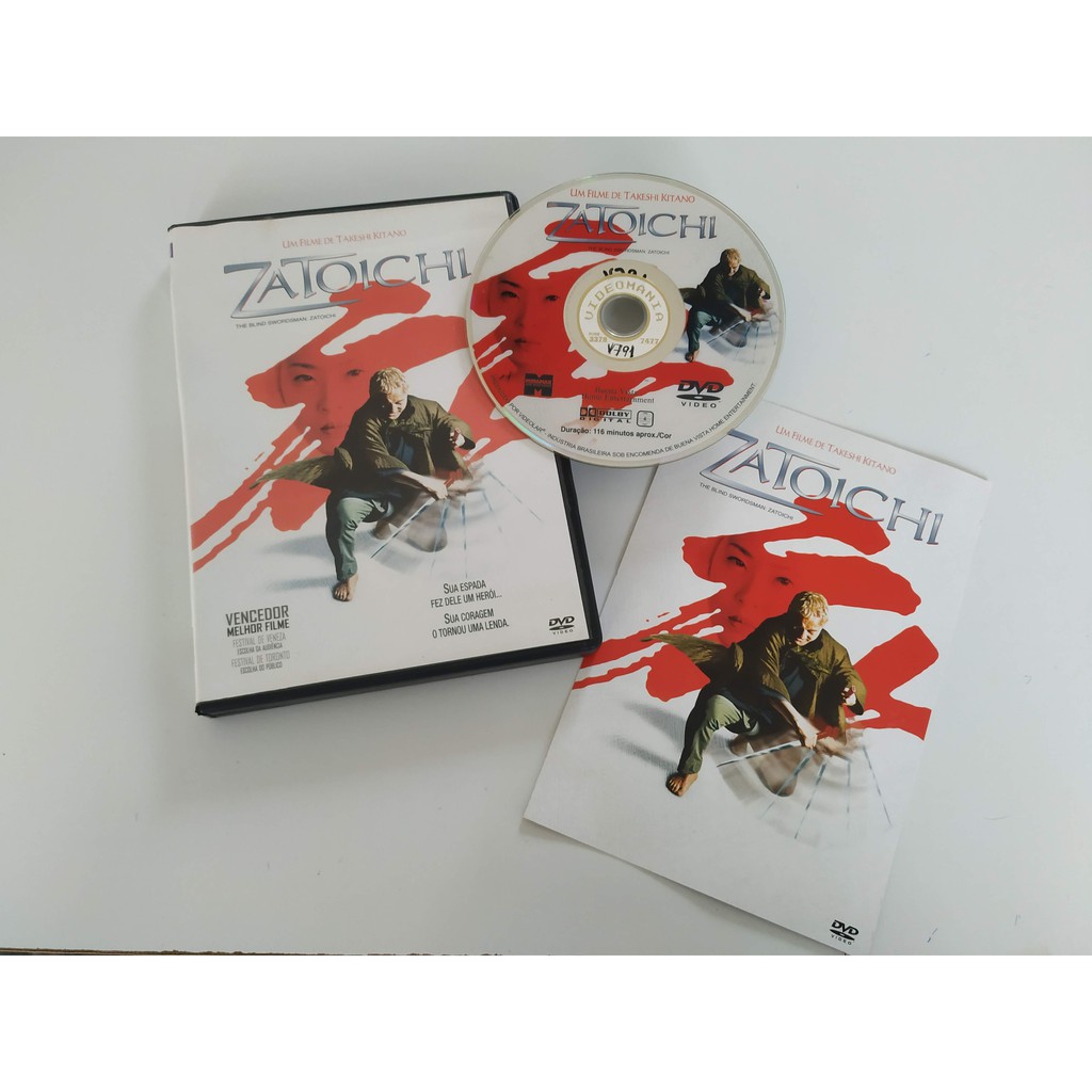 DVD ZATOICHI (2003) Takeshi Kitano Samurai Original Seminovo Shopee