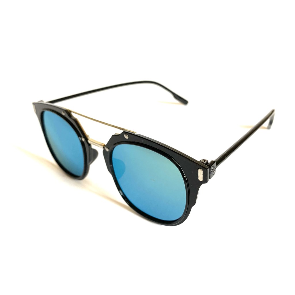 Oculos de Sol Feminino Espelhado Verde Azul Oval Retangular Preto