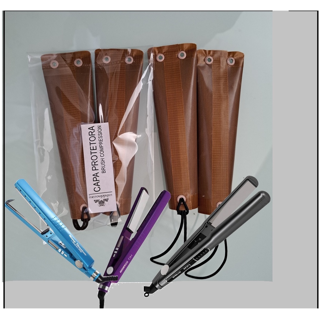 Capa protetora para prancha de cabelo