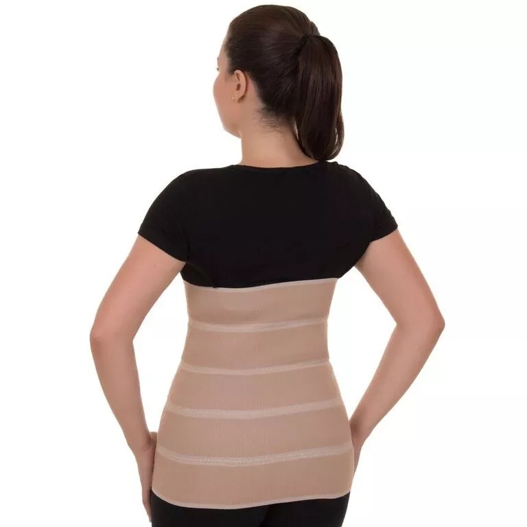 Cinta Abdominal Pós Cirurgica Unissex 5 Gomos 1,50m De Circunferência