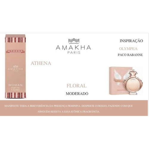 Perfume Athena (fragrancia Olympea ) Feminino 15ml
