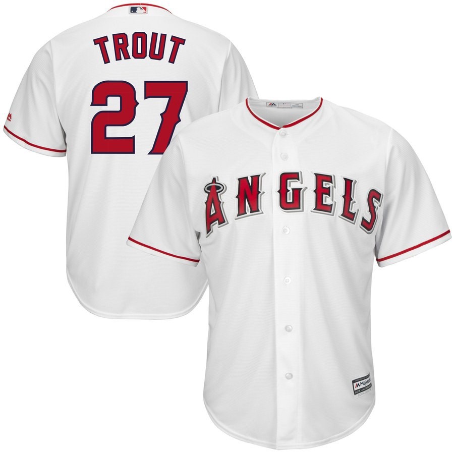 Mike Trout Los Angeles Angels Signed Autographed Red #27 Jersey COA at  's Sports Collectibles Store