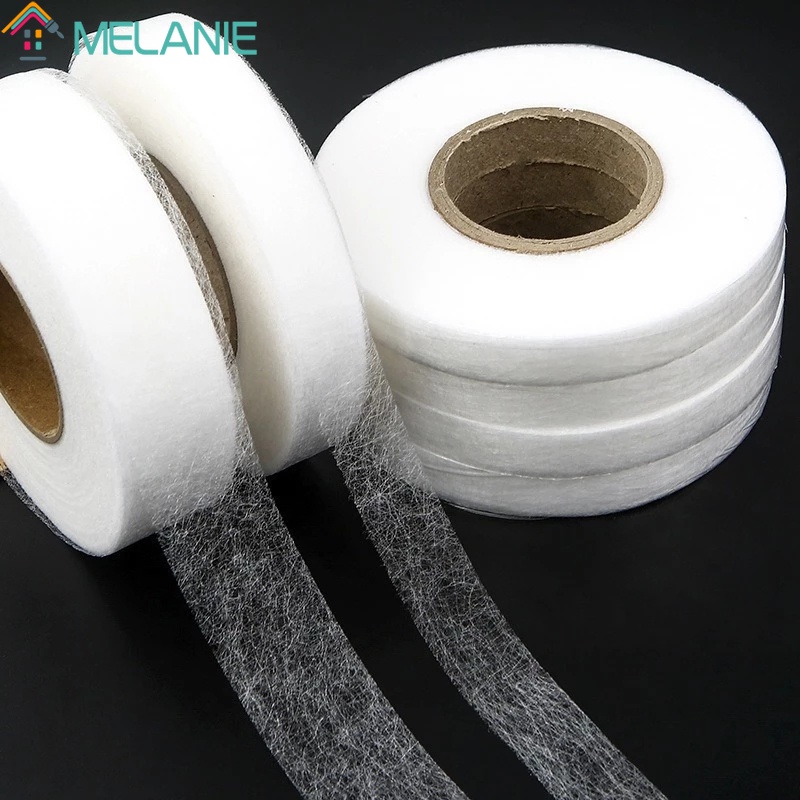 60 M Branco Dupla Face Não-Tecido Adesivo/Durável Fusão Fita/DIY Artesanato De Costura