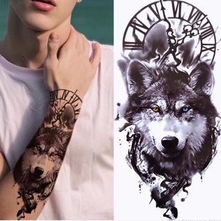 Tatuagem Adesiva Falsa Temporaria Lobo Masculina E Feminina
