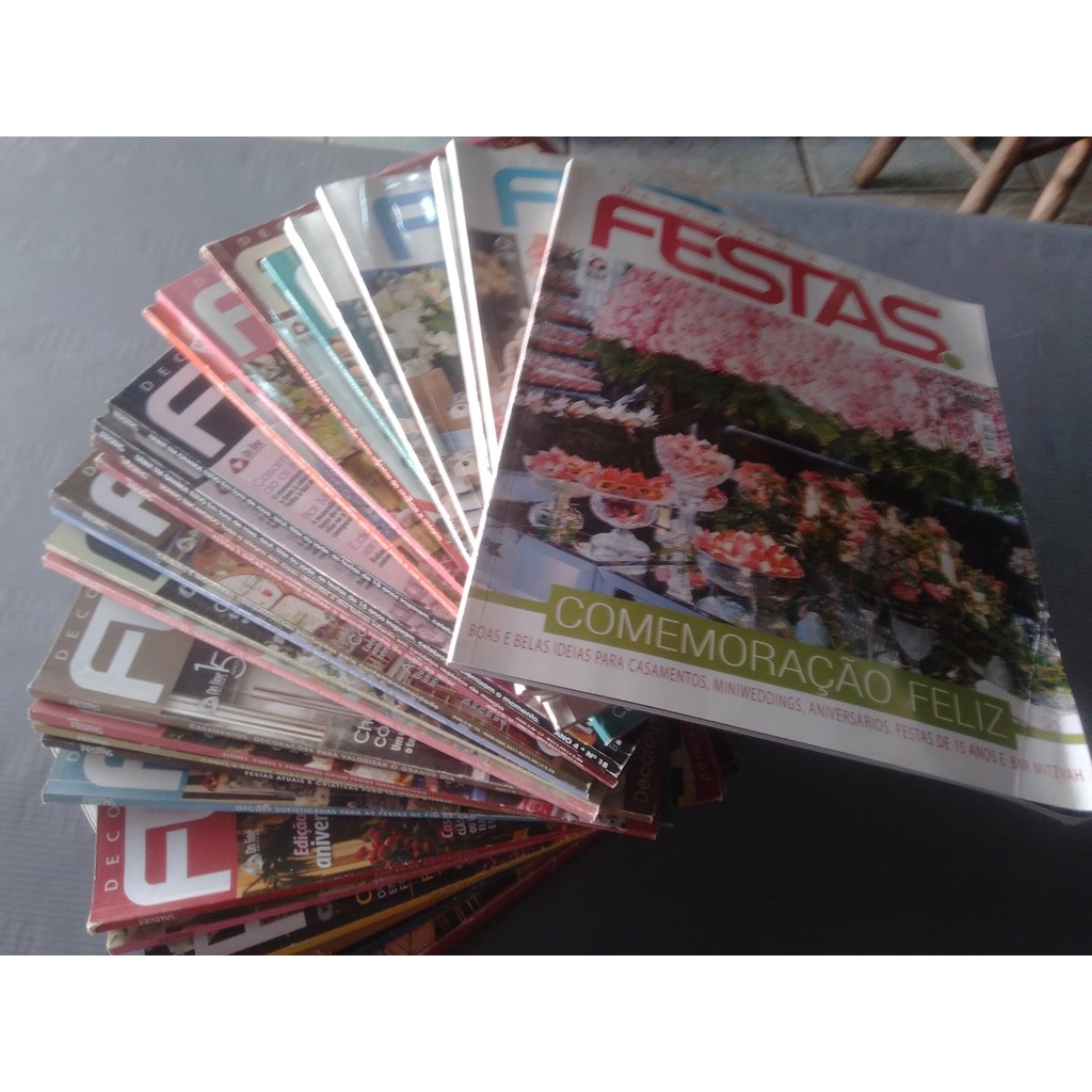 REVISTA - FESTAS - DECORAÇÃO E ESTILO / COLEÇÃO / VARIAS