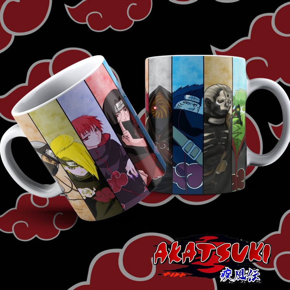 Canecas Personalizadas Akatsuki Naruto Shopee Brasil