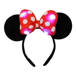 Tiara Laço Minnie Led Brilha Luzes Disney Licenciado