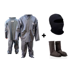 Conjunto Capa De Chuva Impermeável Urbano Pvc-Moto/Motoboy/Motoqueiro+Polaina Galocha+Touca
