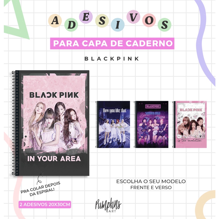 Adesivo Para Capa De Caderno - Blackpink