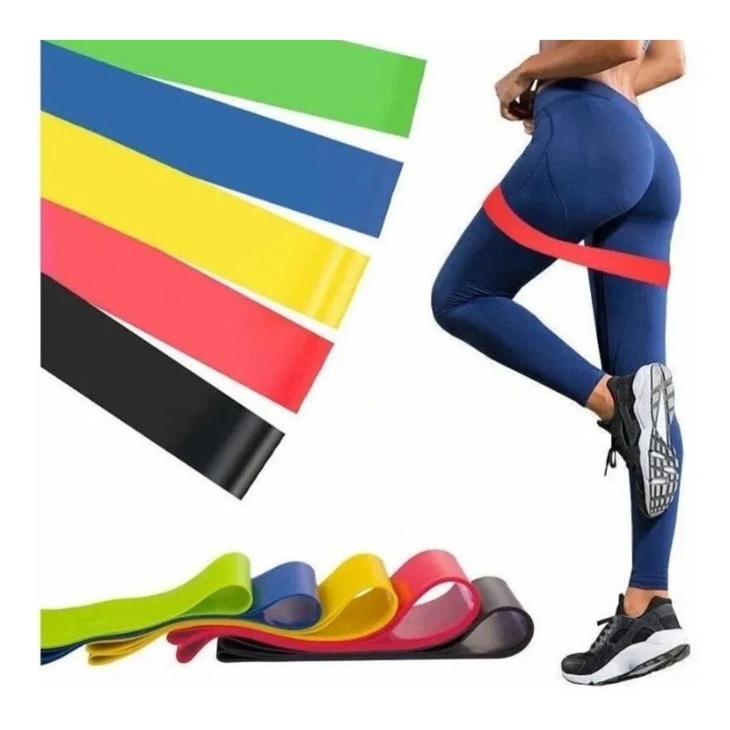 Mini Band Faixas Elásticas Treino Crossfit Pilates em Oferta na Shopee