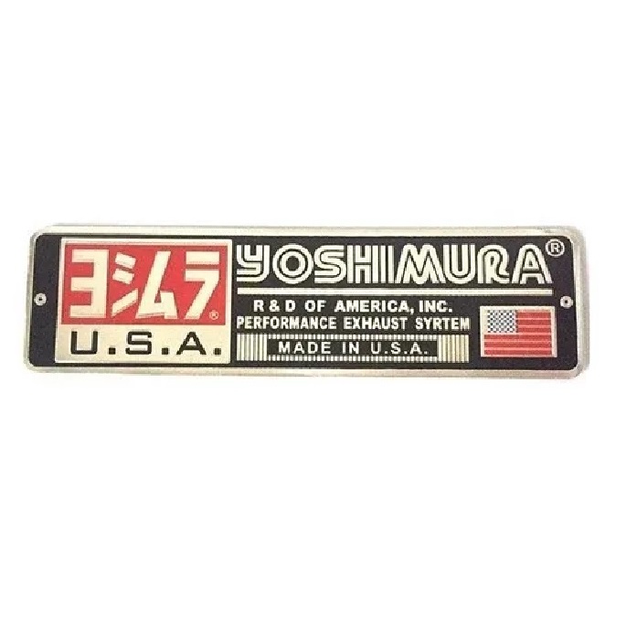 1 adesivo escapamento yoshimura moto aluminio