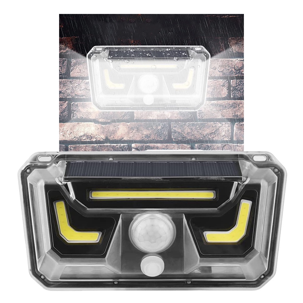 Luminaria Solar Bionc Sensor Presença Movimento Spot Led Branco Frio Lampada Externa Pared Casa Quintal Iluminaçao Proximidade Casa Jardim Rua Bionic Light