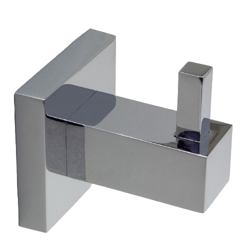 Cabide gancho Porta Toalha Quadrado Cromado Para Banheiro