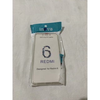 6 redmi 1 Capa Case Capinha Frente E Verso 360 Full Cover (Anti impacto queda choque proteção protetora silicone reforçada transparente aparelho borda)