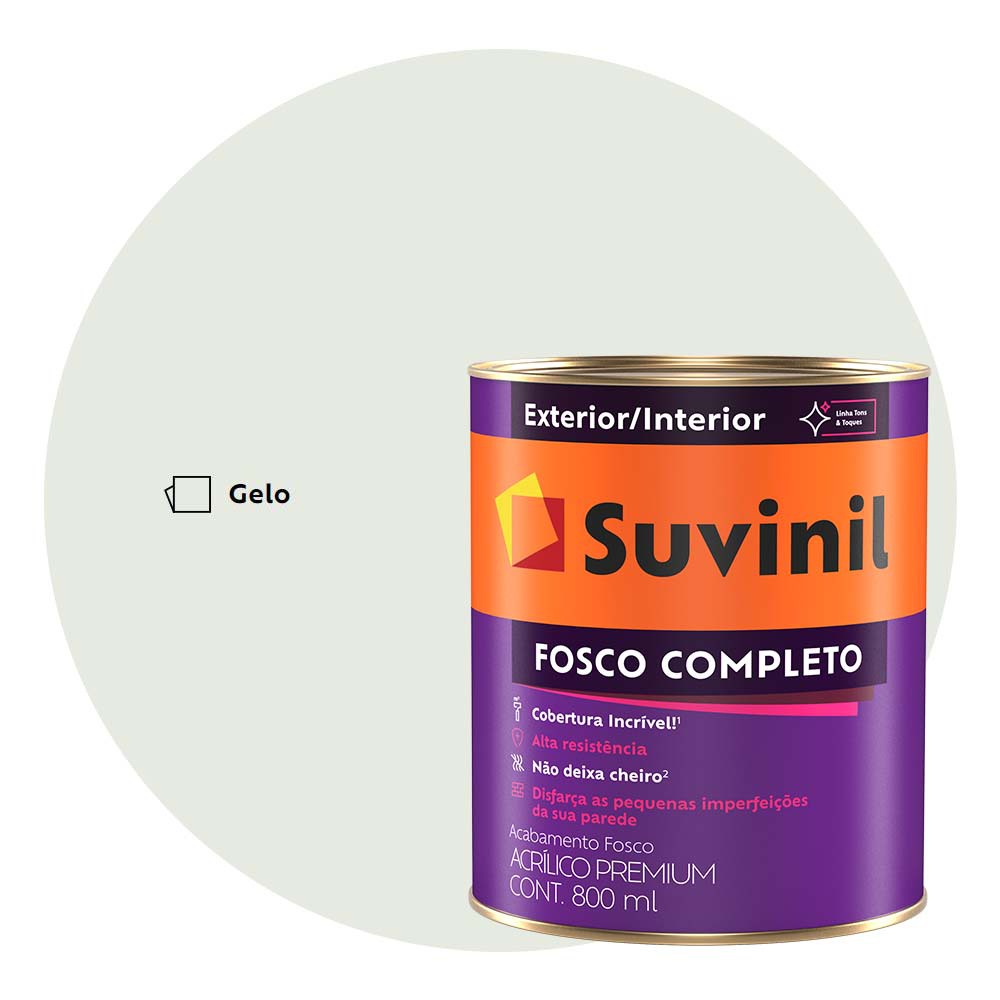 Tinta Anti Mofo Fosco Completo Suvinil 800ml Branco Gelo | Shopee Brasil