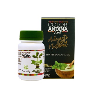 Adoçante Em Pó 100% Natural Stévia 40g - Color Andina