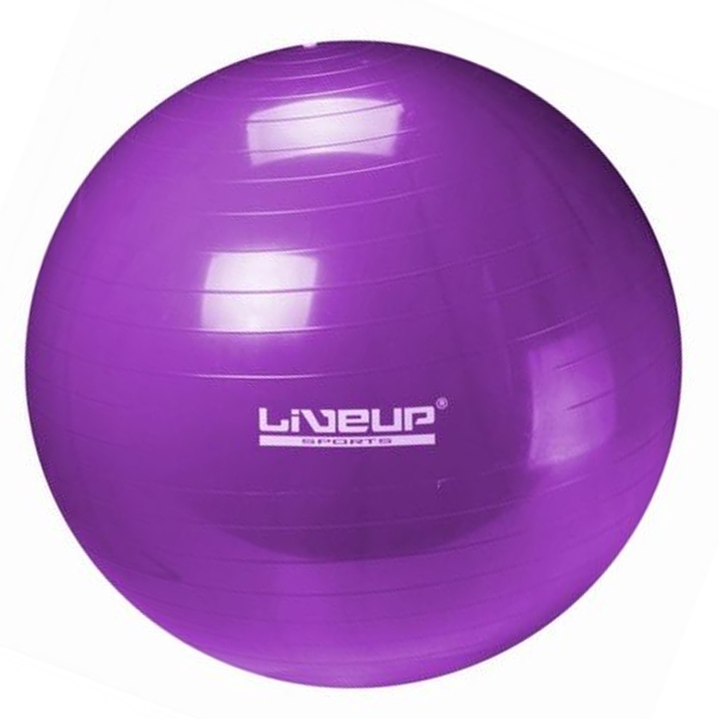 Bola Pilates Yoga Fitball Liveup 55cm Roxa
