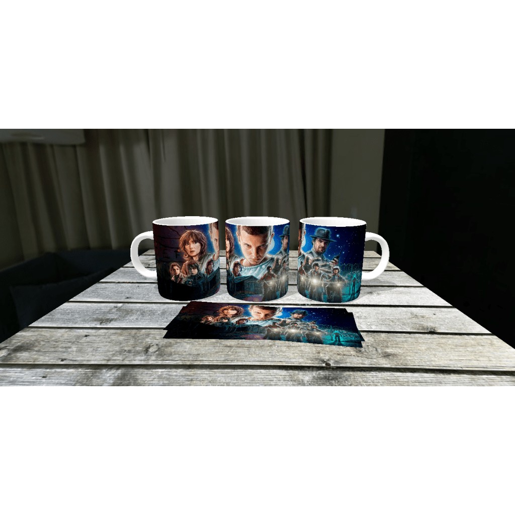 Caneca Porcelana Séries Seriados Stranger Things