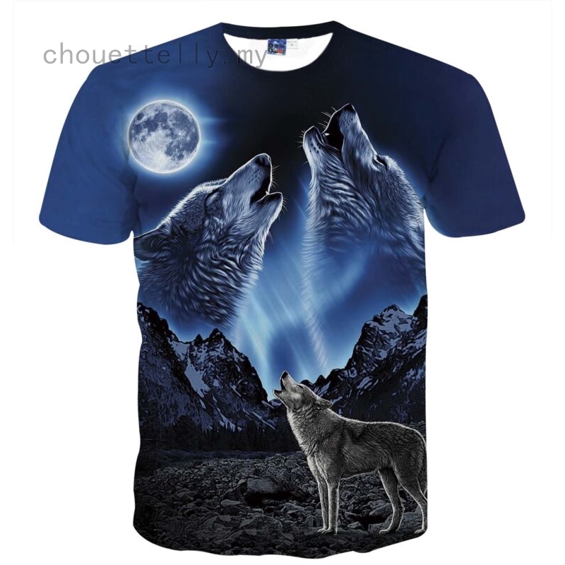 blusa de frio com estampa de lobo