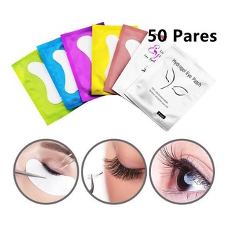 50 Pares Protetor Pálpebra Alongamento Cílios Patch Pad Gel em Oferta na Shopee
