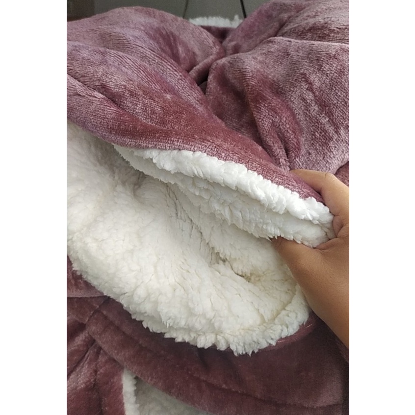 Coberdrom Queen Manta Sherpa Dupla Face 2,40 x 2,20m 4 Cores a Escolha Promoção
