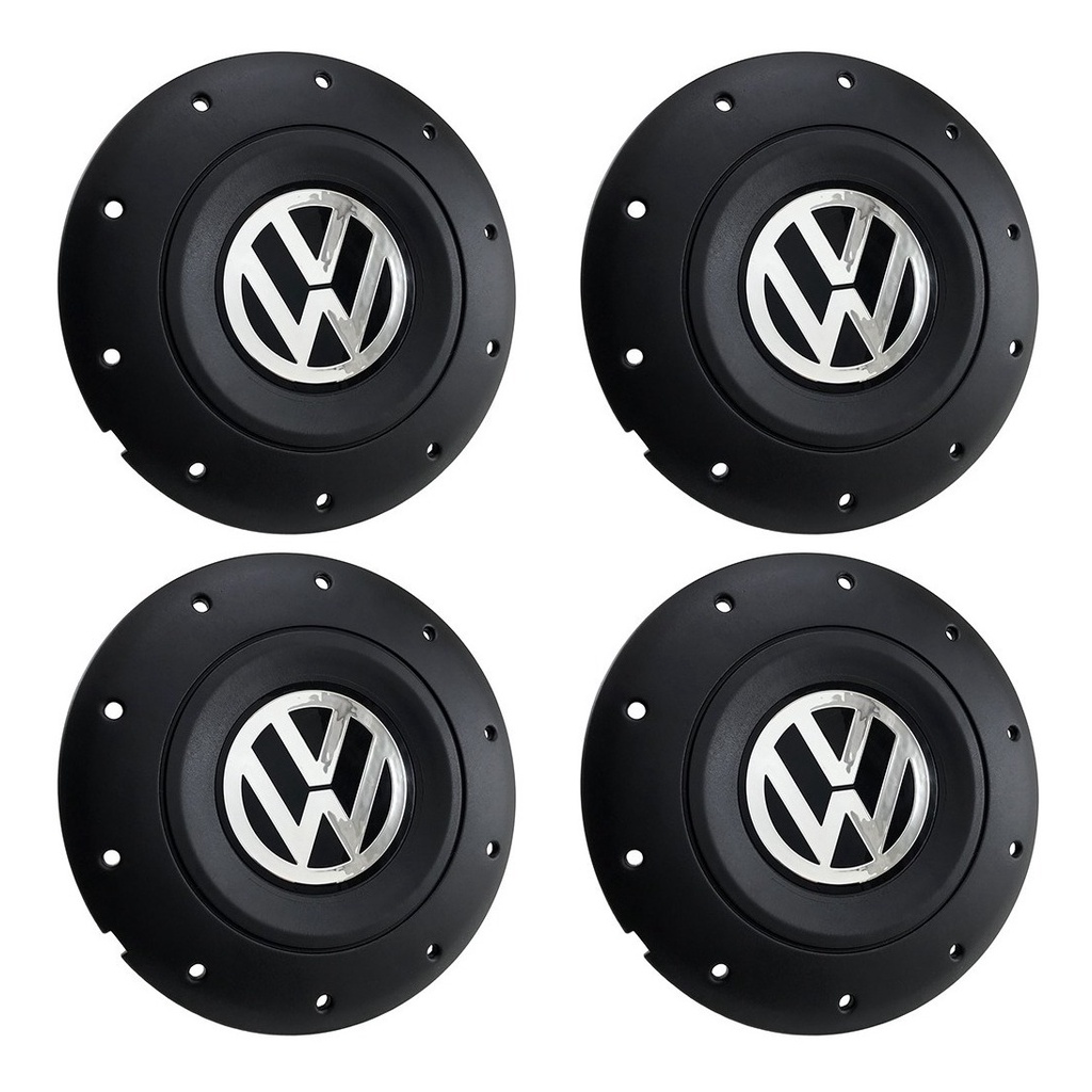 Jg 4 CalotaS Centro Roda Vw Amarok Aro 14 15 Preta 4 Furos
