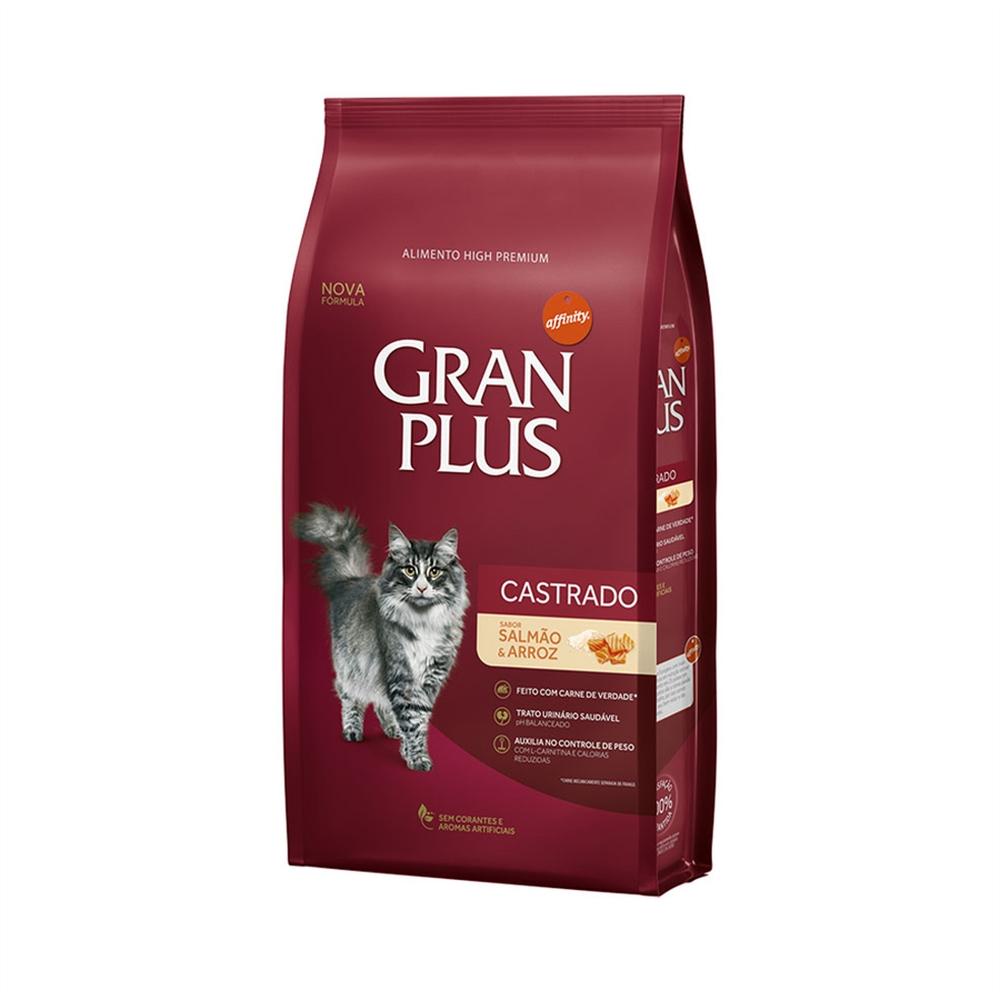 Ração Granplus Gato Castrado Salmao 10,1Kg em Oferta na Shopee