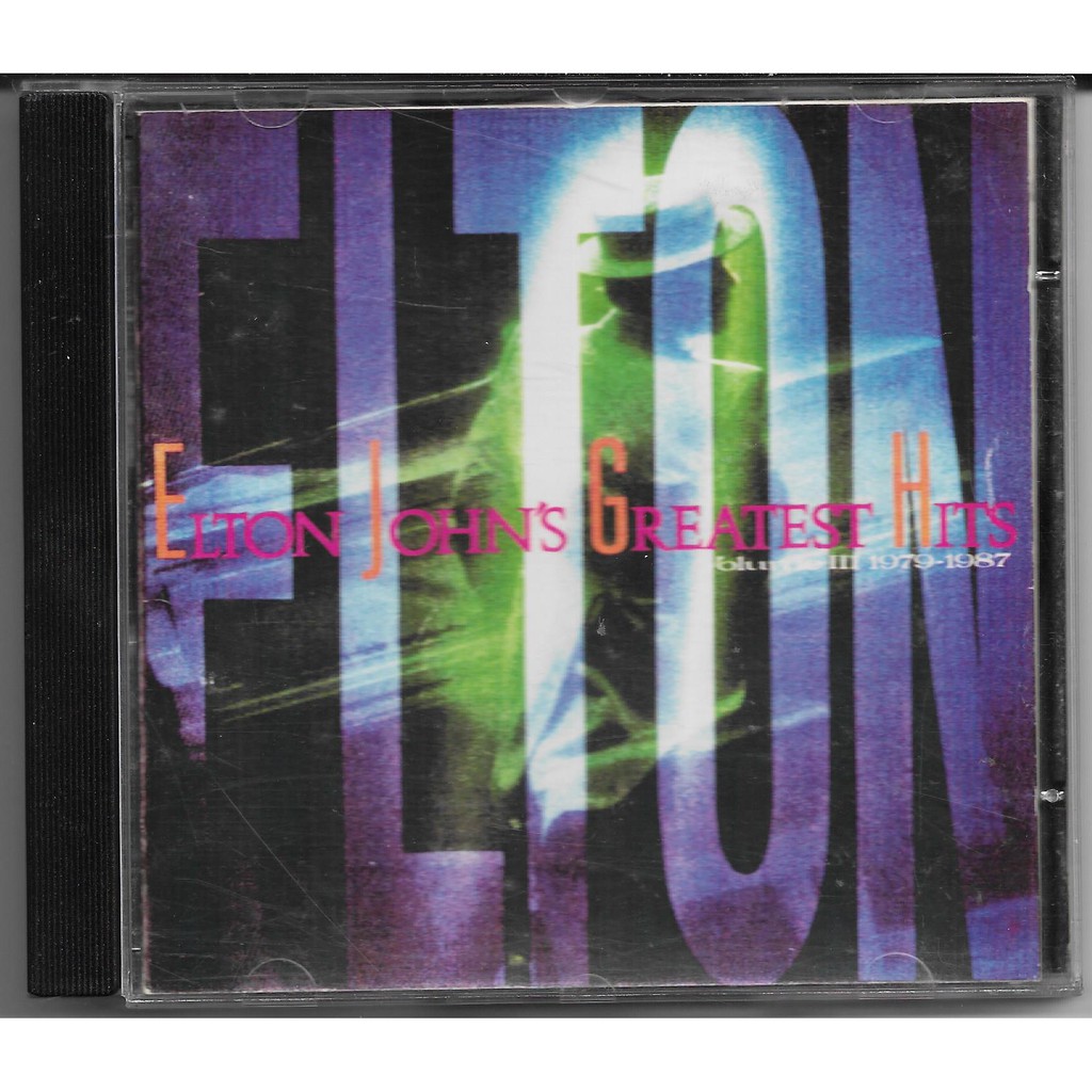 CD Importado Elton John - Elton John's Greatest Hits 3 1979-1987 - Raro Original Usado em Excelente Estado Ler Descrição