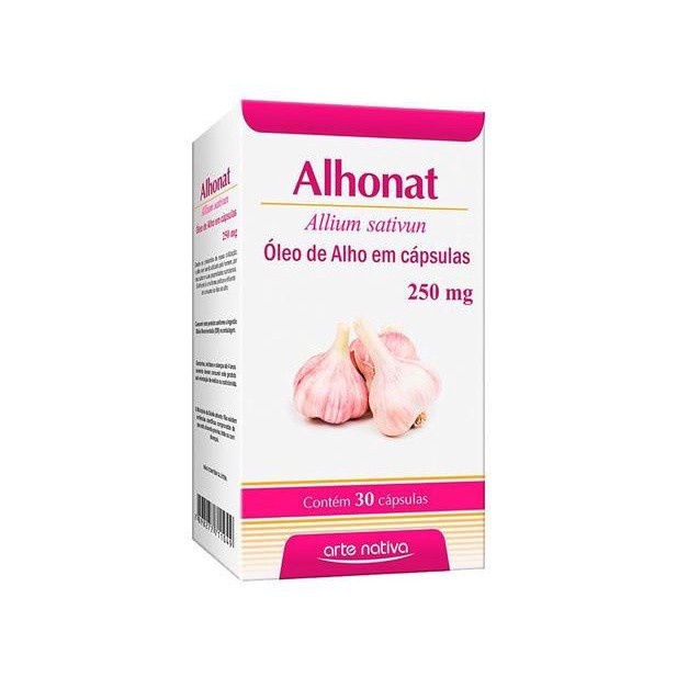Alhonat 250 Mg 30 Ca Oleo De Alho Arte Nativa