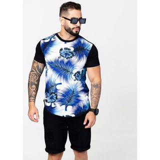 Camisa Long Line Verão Masculina Kit 6 Peças Atacadao