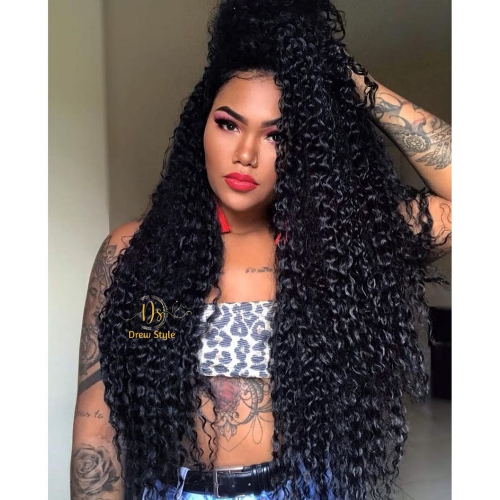 Cabelo Orgânico Cacheado 8Telas 70cm Mega Hair Estilo F-2278 Beautiful  Weng Original - ENVIO IMEDIATO