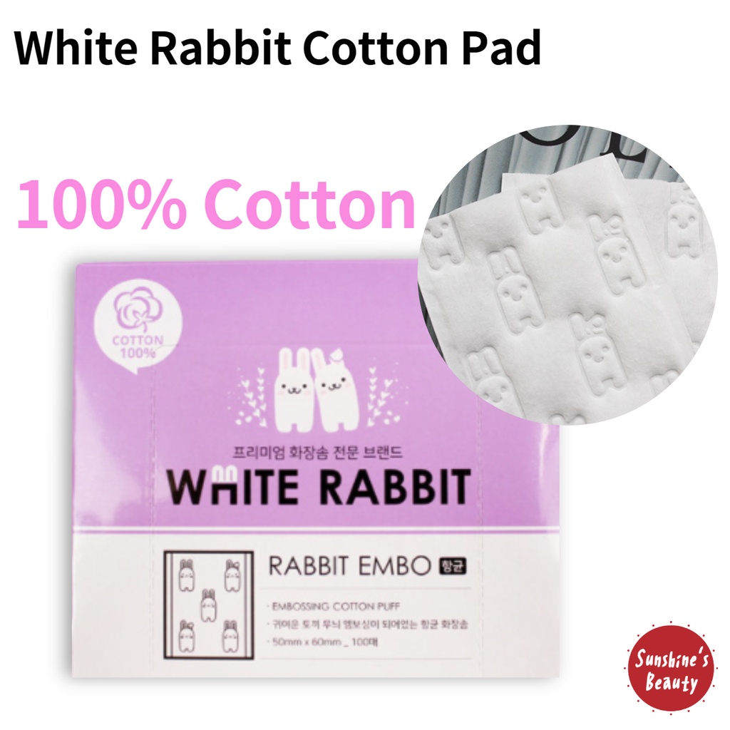 [White Rabbit]Coelho branco/ Almofada de algodão puro original 100 peças/almofada de algodão hipoalergênica