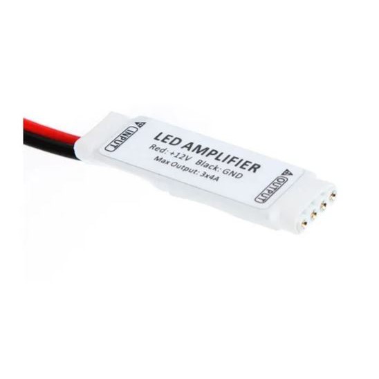 Amplificador Sinal Fita Led Rgb 5050 3528 Conector Repetidor