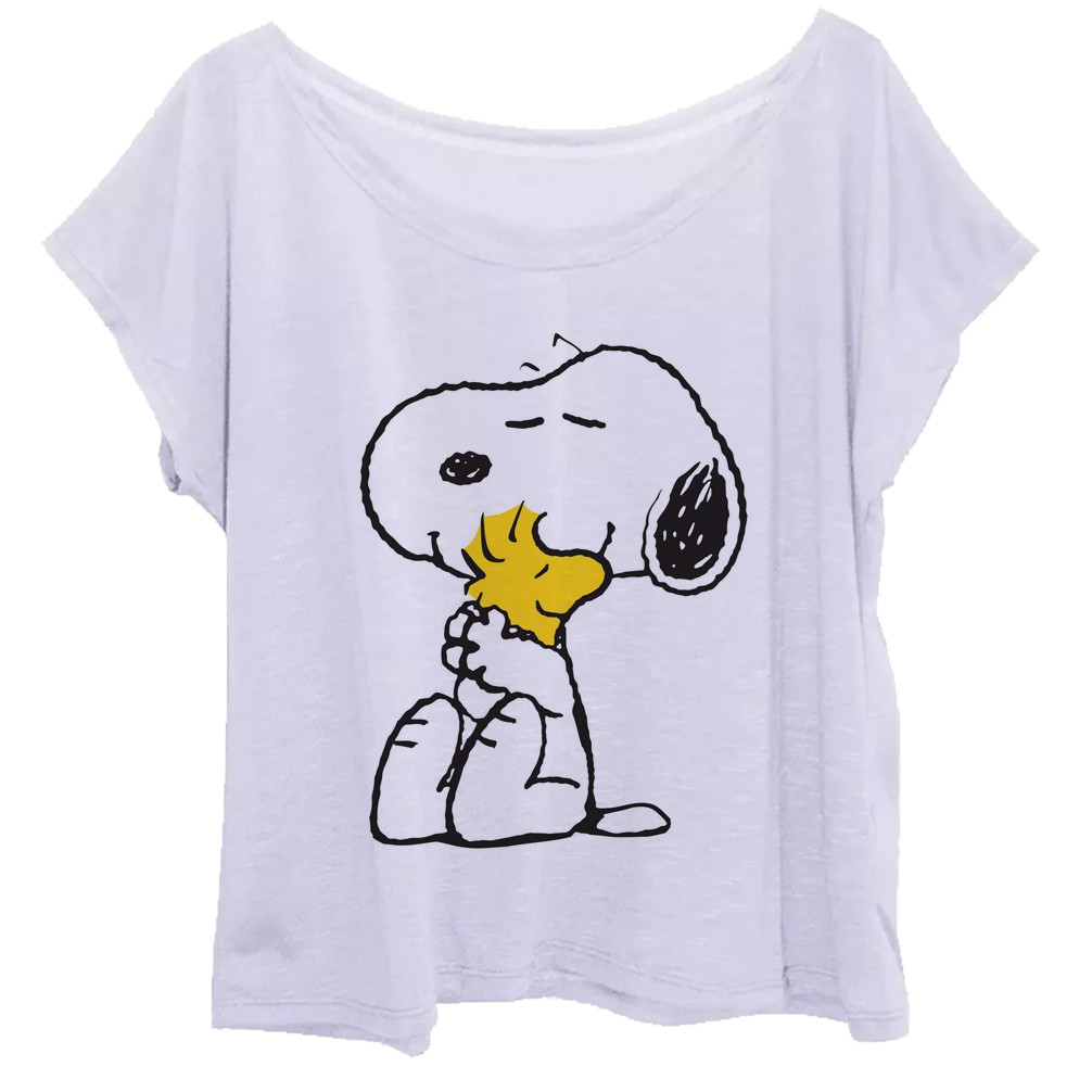 Blusa Estampa Snoopy Woodstock Charlie Brown Blusinha Feminina Estampada Plus Size em Oferta na Shopee