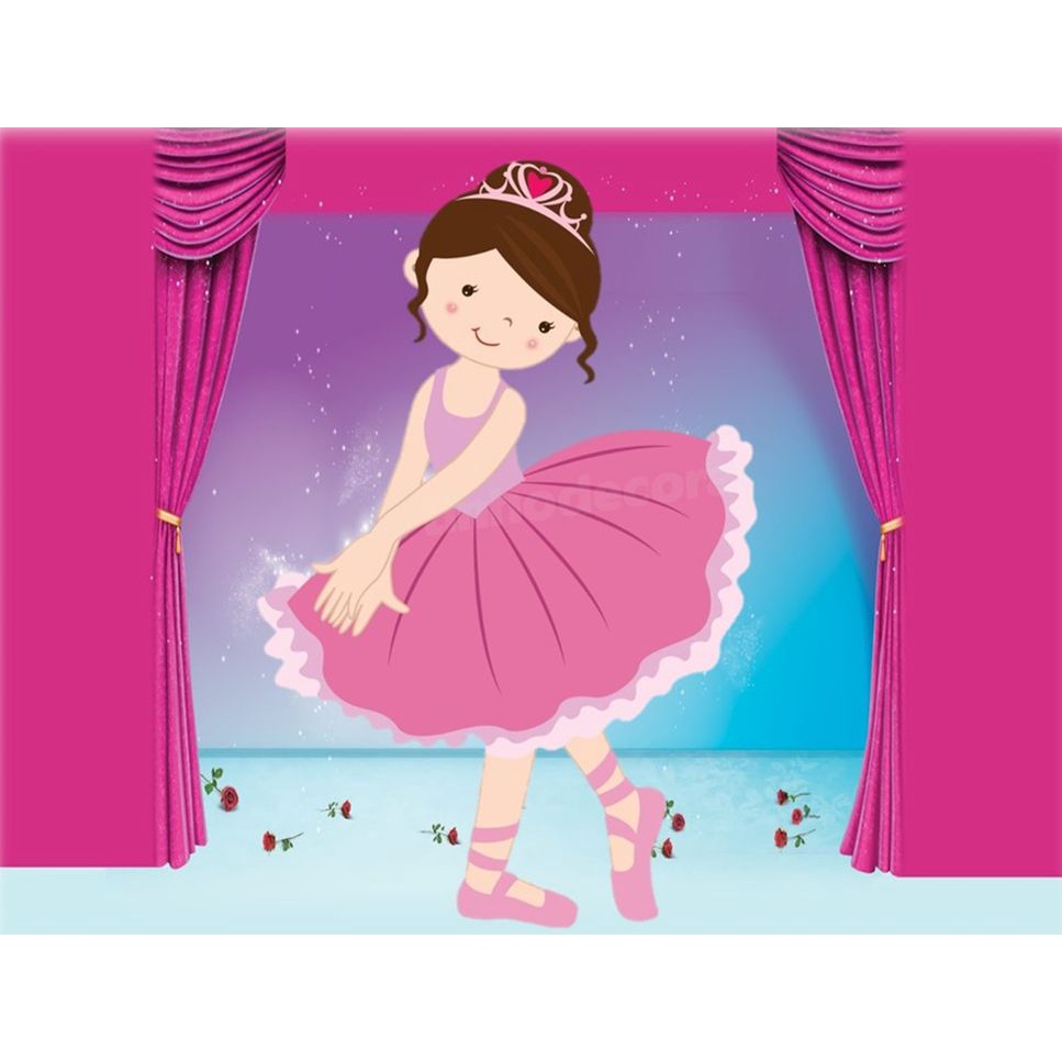 Bailarina Sapatilhas Balé Papel De Arroz Para Bolos A4 #3
