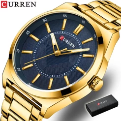 CURREN Marca De Topo Relógio Dos Homens Originais De Luxo Moda Criativas Esporte Casual Quartz Relógios Do Presente À Prova D'água 8407